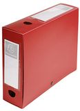 Exacompta Archiefbox/verpakking Rug: 80 mm. 10 Stuk rood