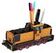 Bloc en bois en forme de locomotive