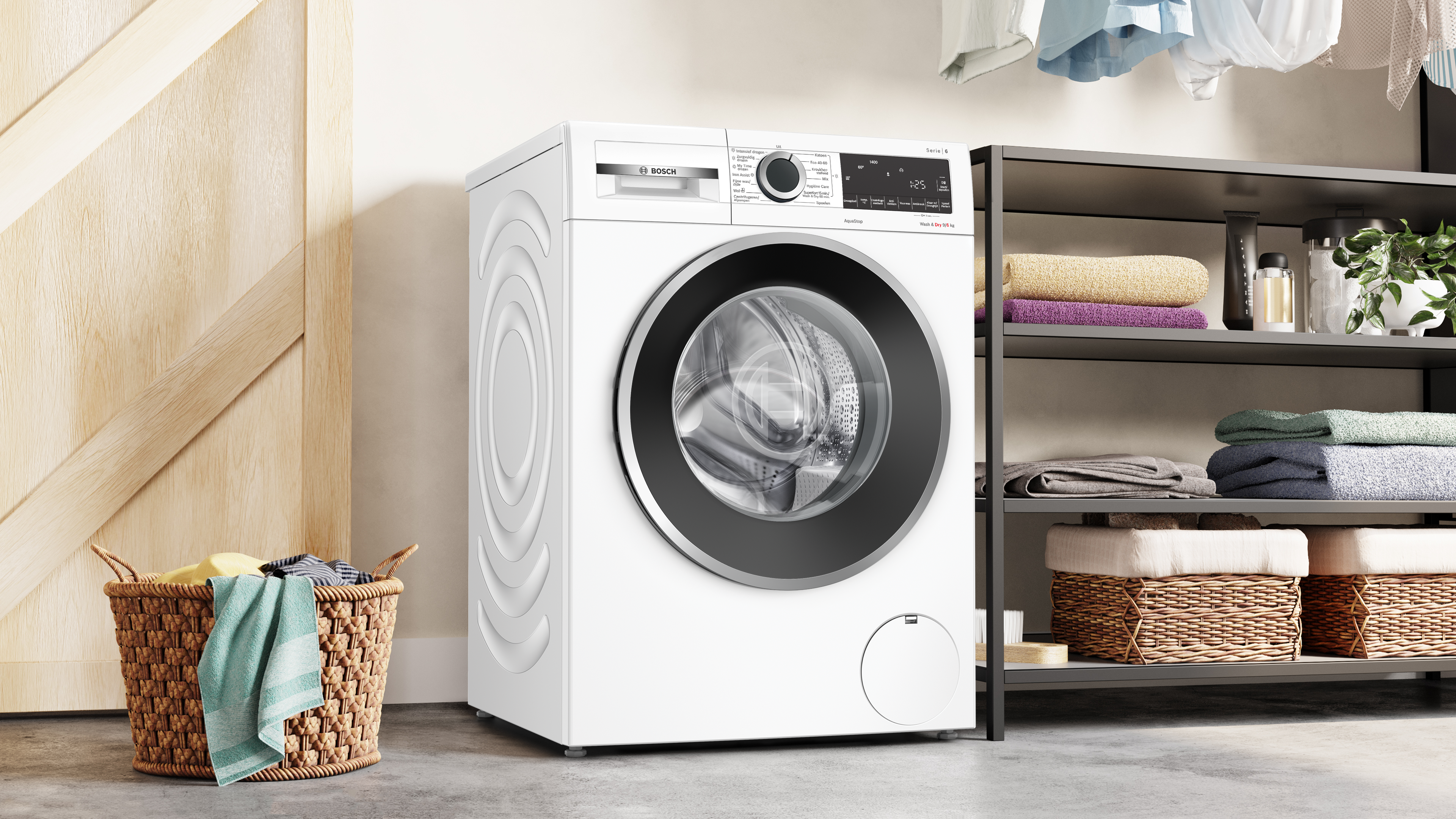 Bosch WNG24406NL Serie 6 - Was-droogcombinatie - 9/6 kg - 1400 rpm, energielabel A