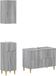 vidaXL - 3-delig - badkamerkast - set - ARNHEM - Grijs - Sonoma - Bewerkt - hout