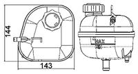 MAHLE Ausgleichsbehälter, Kühlmittel CRT85001S
