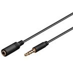 Wentronic 3m 3.5mm Audio Kabel Zwart