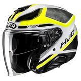 HJC F31 Ceron Jethelm - Maat S - Zwart/Wit/Geel
