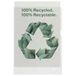 Rexel Recycle A4-mappen, sterk PP reliëf, 100 micron, 100 stuks