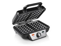 Tristar WF-2195 Wafelijzer - Wafelmaker voor 2 wafels - Zwart/RVS