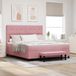 Prolenta Maison Exclusive - Lit boxspring avec tête de lit Rosa 200 x 180 cm, velours