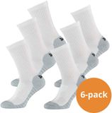 Xtreme Sockswear Tennis / Padel Sokken - 6 paar witte Tennissokken - Maat 42/45