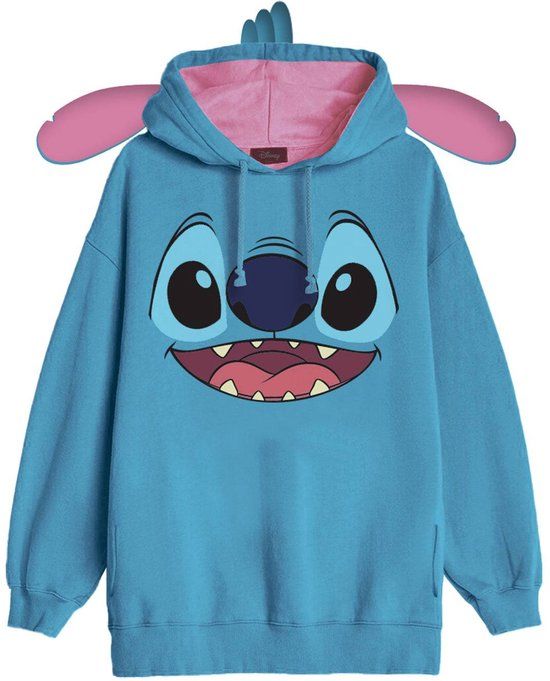 Lilo & Stitch Dames Trui met capuchon - blauw - XXL