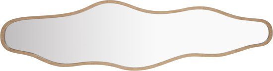Housecraft Living Zem Spiegel/ Wandspiegel Organisch Bamboehout 150x40 cm - Beige
