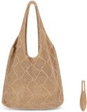 Ibenzoa® Trendy Gehaakte Strandtas voor Dames