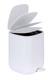 WENKO Pedaalemmer Davos, wit 5 L, cosmetica-emmer, afvalemmer, 5 l