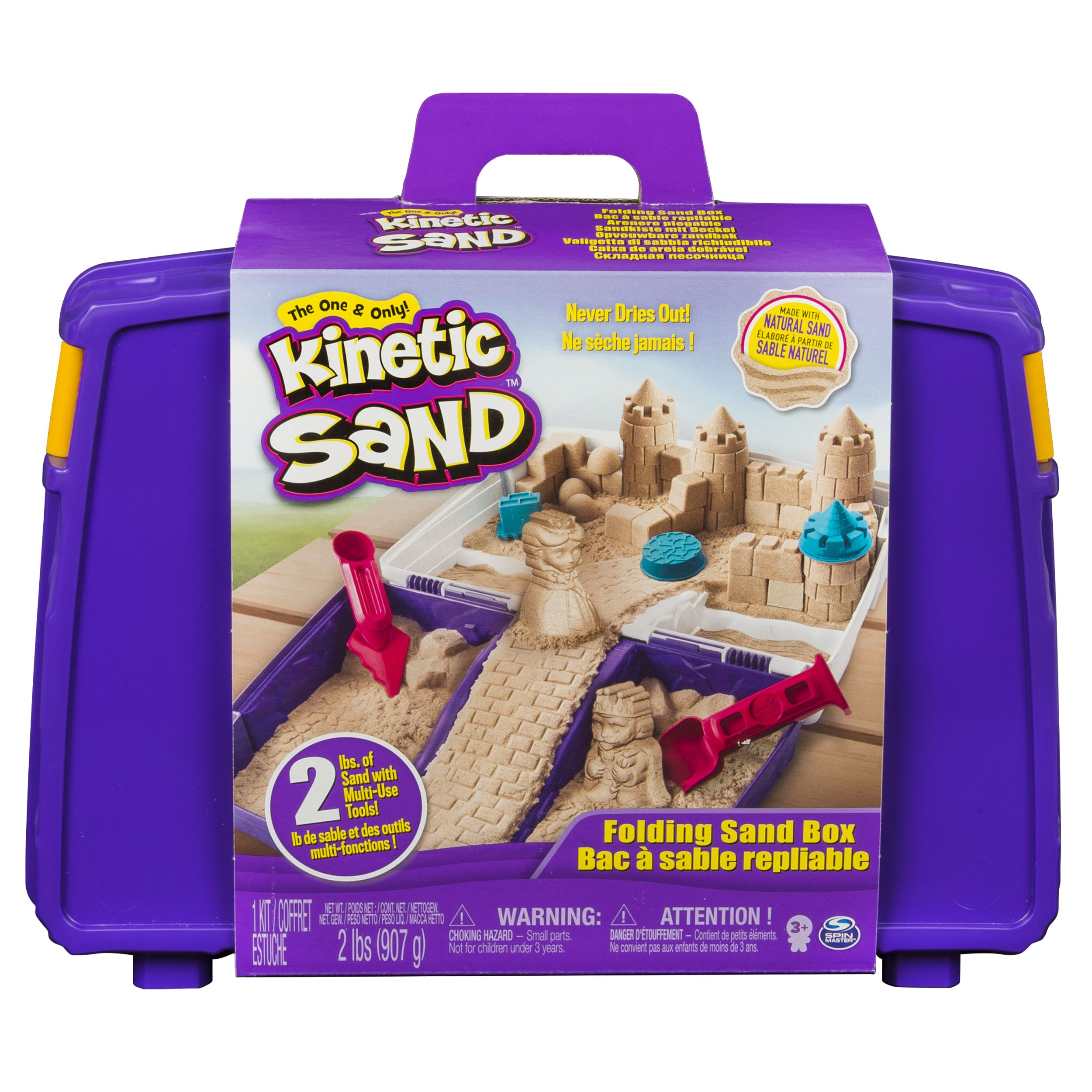Kinetic Sand Zandbakspeelset - 454g Sand & Accessories - Sensory Toy - Colors Vary
