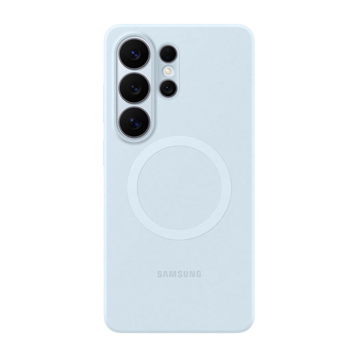 Samsung Galaxy S26 Ultra Siliconen Back Cover met Magneet Blauw