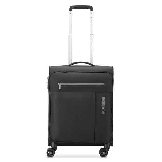Roncato Lite Soft 4 Wheel Cabin Trolley nero fumo