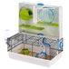 Ferplast Kooi voor hamsters en muizen, OLIMPIA, kooi met speelruimte en accessoires, 46 x 29,5 xh 54 cm Zwart.