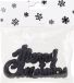 Cosy @ Home Cosy at Home Kersthangers Merry Christmas - 6x st - zwart - 10 cm - kunststof