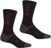 Regatta Sokken Wandelen - 53% Wol, 23% Nylon, 17% Polyester, 5% Rubber, 2% Elastane - Zwart - Schoenmaat 43-47