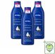 Nivea Lait pour le corps 3 x 400 ml Peau sèche à très sèche