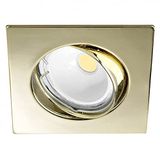 Wonderlamp W-E000013 Basic inbouwspot vierkant goud [energie-efficiëntieklasse A]