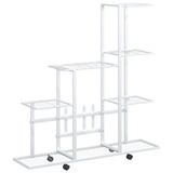 VidaXL Plantenstandaard Metaal Wit 945x250x925 mm