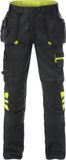 Fristads Werkbroek 2595 STFP - Zwart/hi-vis geel - C54