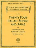 24 Hal Leonard Twenty-Four Italian Songs and Arias of the 17th and 18th Century