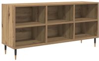 vidaXL TV-meubel eiken ambachtelijk 103,5 x 30 x 50 cm bewerkt hout