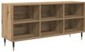 vidaXL meuble TV chêne artisanal 103,5 x 30 x 50 cm bois travaillé