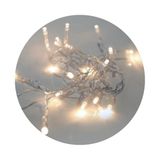 PRENDELUZ Led-lichtsnoer, lengte 0,9 m, kleur zilver, beschermingsklasse IP20, ideaal voor interieurdecoratie.