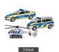 Siku Lot de 3 véhicules miniatures – Véhicules de police – Produit de second choix (B-Ware) – Gris/Bleu