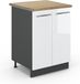 Vicco Fame-Line Keukenonderkast – 60 cm, WB Eik Wit Hoogglans
