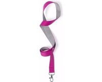 Merkloos / Sans marque Makito Western Europe 10 Keycords Roze/Grijs 2 x 50 cm - Lanyards
