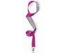 Merkloos / Sans marque Makito Western Europe 10 Keycords Roze/Grijs 2 x 50 cm - Lanyards