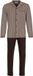 Pastunette - Urban Essence - Pyjama - Doorknoop - Katoen - Beige/Bruin - Maat 3XL