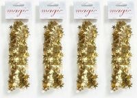Inge-glas Inge's Christmas Decor Gmbh 4x Kerstslingers goud 750cm