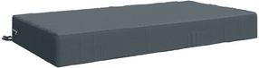 vidaXL Zitkussen SOEST 100% Polyester Blauw 120 x 60 x 15 cm