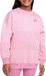 Nike Sportswear Club Fleece Oversized Sweater Junior - Maat 128/134 - Lichtroze