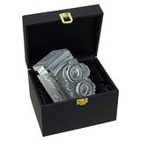 Fotodiox Crystal TLR Camera Display Model - 4/5 Size Replica van Rolleiflex 2.8 camera met Zeiss Planar 80mm lens; Papiergewicht, Boekenkast, Boekenends, papiergewicht