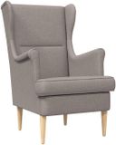 vidaXL Fauteuil Taupe Stof