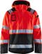 Blåkläder 4987-1987 Shell jack High Vis ongevoerd Rood/Zwart maat 4XL