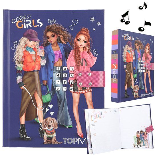 Depesche TOPModel dagboek met geheime code - CITY GIRLS