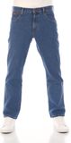 Wrangler Heren Jeans Broeken Texas Stretch regular/straight Fit Blauw Volwassenen Denim Jeansbroek