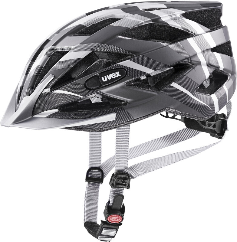 UVEX Air Wing CC Helmet Kids, black/silver matt