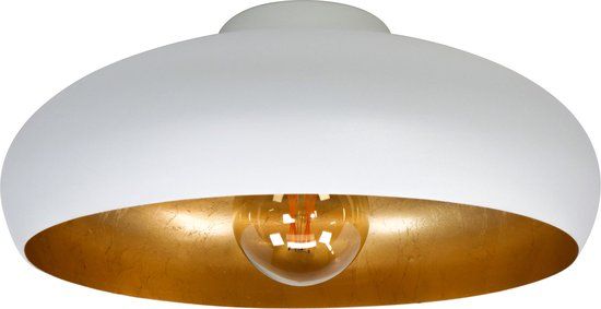 Eglo Mogano Plafondlamp - E27 - Ø 40 cm - Wit|Goud