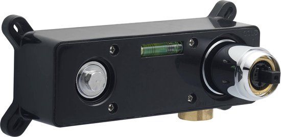 Ben inbouwdeelox 2-gats wastafelkraan Zwart/Chroom