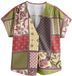 Next - Dames - Overheadblouse met V-hals en korte mouwen - Bruin