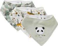 Vertbaudet Set met 3 slabbetjes van katoengaas