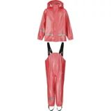 ZIGZAG Regen set Sylvia Unisex Kinderen pink-rood 116