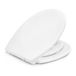 Amazon Basics Toiletbril in O-vorm met Kinderring, Softclose, Wit