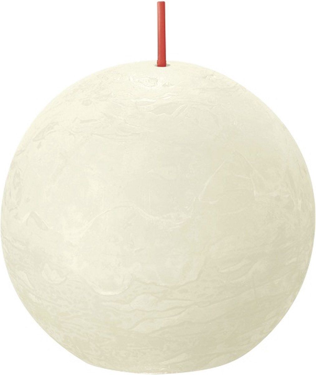 Bolsius Bolkaarsen Shine 6 st rustiek 76x190 mm zacht parelkleurig